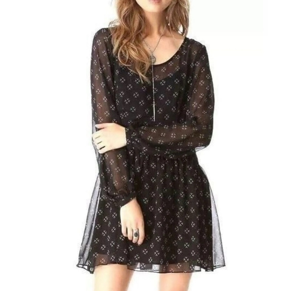 Free People Baby Dee Peasant Mini Dress